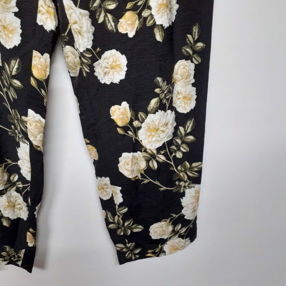 SHEIKE Antique Rose Black Floral Office High Waisted Pants NWT RRP$119.95 - Picture 7 of 12